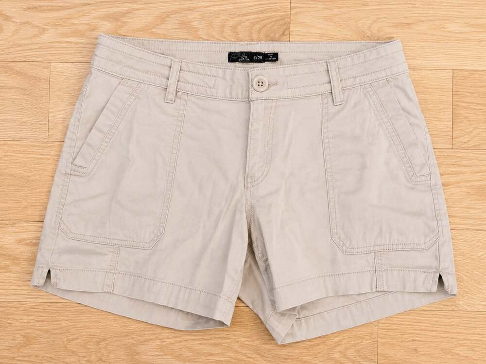 Prana Women's Beige Utility Twill Shorts Size 8/29